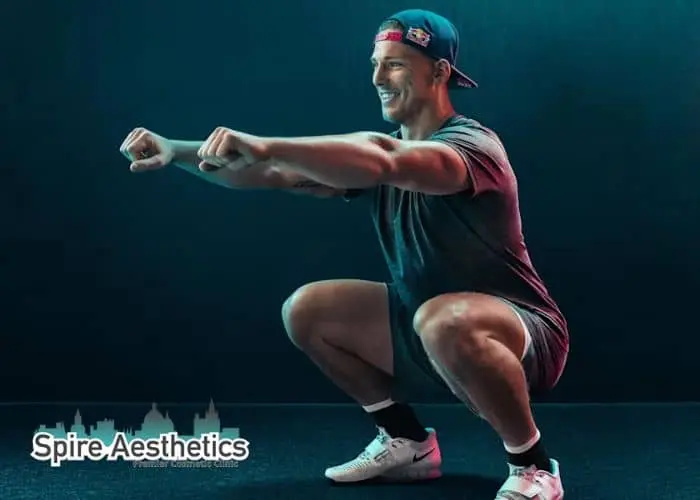 Image of man build leg muscle St Neots through exercise
