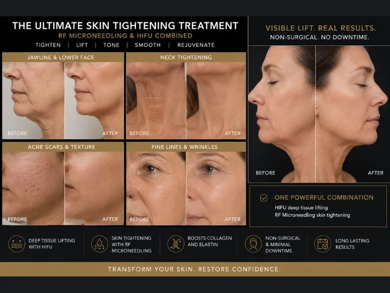 Results of combined treatment for the ultimate skin tightening treatment St Neots
