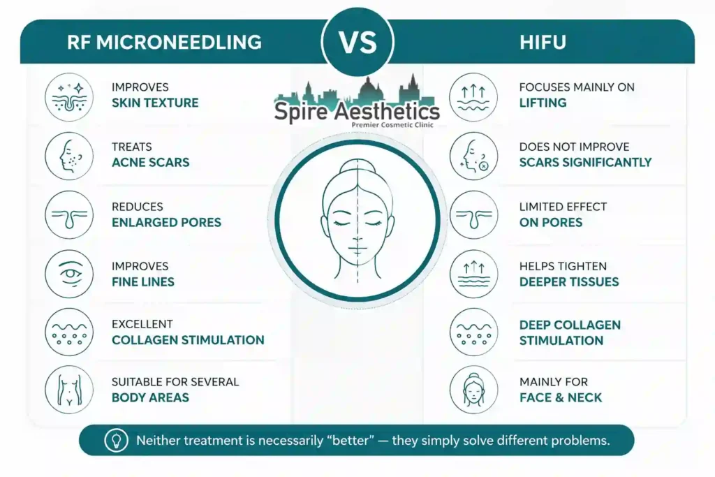 RF Microneedling vs HIFU: Which Treatment Gives Better Results St Neots?